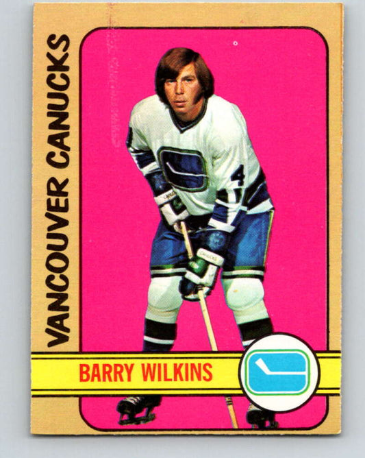 1972-73 O-Pee-Chee #109 Barry Wilkins  Vancouver Canucks  V3780