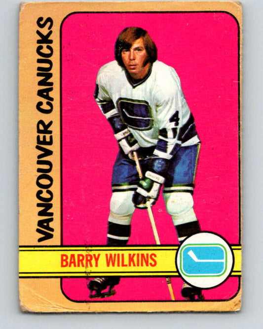 1972-73 O-Pee-Chee #109 Barry Wilkins  Vancouver Canucks  V3781