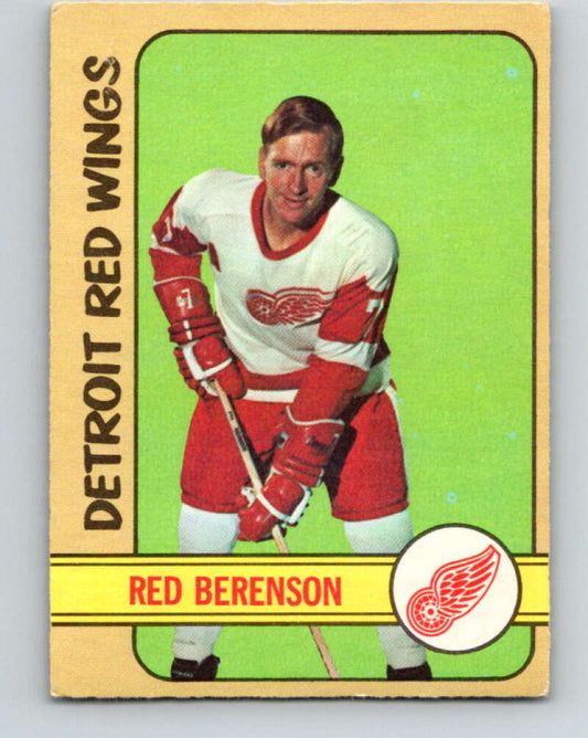 1972-73 O-Pee-Chee #123 Red Berenson  Detroit Red Wings  V3817