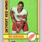 1972-73 O-Pee-Chee #123 Red Berenson  Detroit Red Wings  V3819