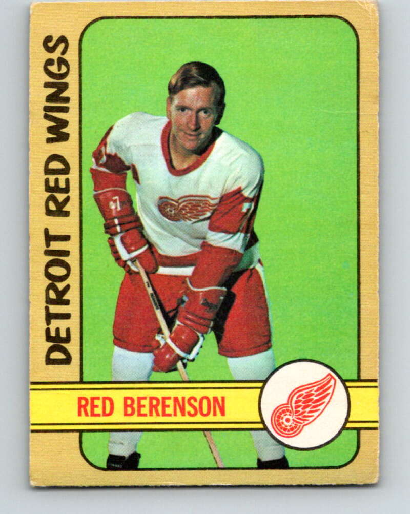 1972-73 O-Pee-Chee #123 Red Berenson  Detroit Red Wings  V3821