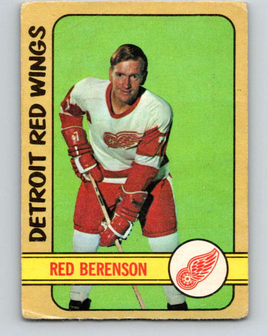 1972-73 O-Pee-Chee #123 Red Berenson  Detroit Red Wings  V3824