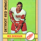 1972-73 O-Pee-Chee #123 Red Berenson  Detroit Red Wings  V3827