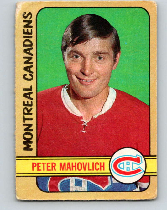 1972-73 O-Pee-Chee #124 Pete Mahovlich  Montreal Canadiens  V3831