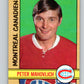 1972-73 O-Pee-Chee #124 Pete Mahovlich  Montreal Canadiens  V3833