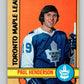 1972-73 O-Pee-Chee #126 Paul Henderson  Toronto Maple Leafs  V3840