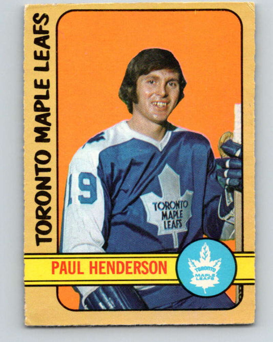 1972-73 O-Pee-Chee #126 Paul Henderson  Toronto Maple Leafs  V3841