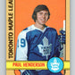 1972-73 O-Pee-Chee #126 Paul Henderson  Toronto Maple Leafs  V3843