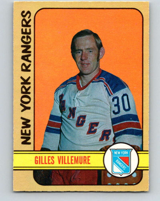 1972-73 O-Pee-Chee #132 Gilles Villemure  New York Rangers  V3861