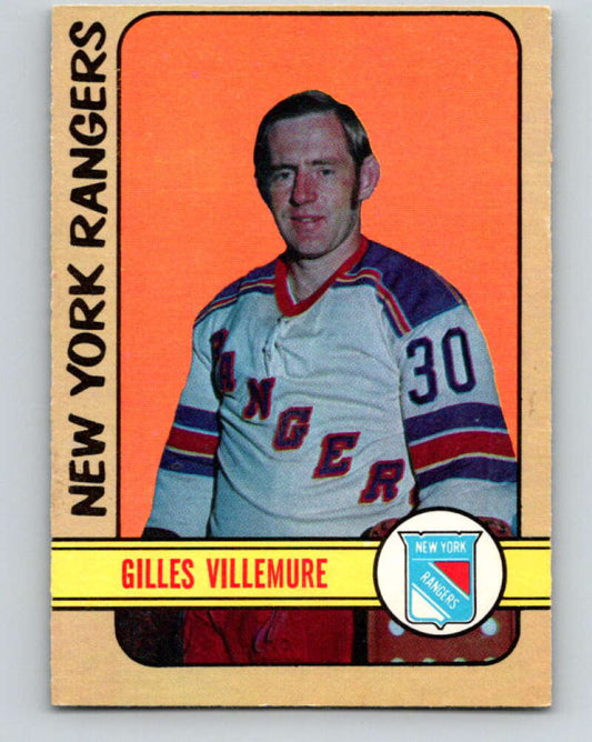 1972-73 O-Pee-Chee #132 Gilles Villemure  New York Rangers  V3862