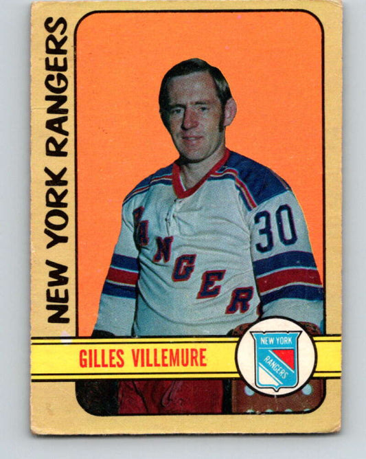 1972-73 O-Pee-Chee #132 Gilles Villemure  New York Rangers  V3863