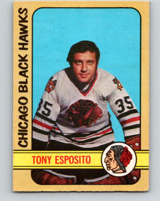 1972-73 O-Pee-Chee #137 Tony Esposito  Chicago Blackhawks  V3875