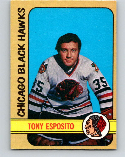 1972-73 O-Pee-Chee #137 Tony Esposito  Chicago Blackhawks  V3876