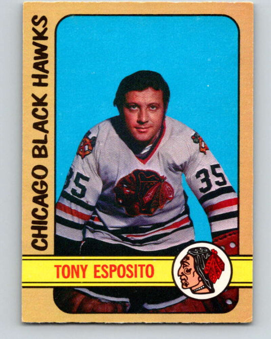 1972-73 O-Pee-Chee #137 Tony Esposito  Chicago Blackhawks  V3877