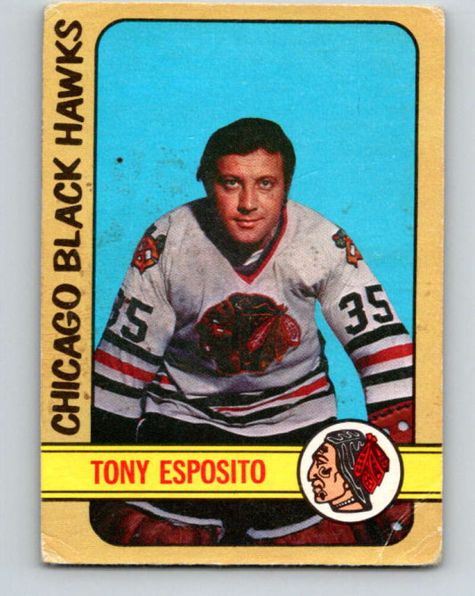 1972-73 O-Pee-Chee #137 Tony Esposito  Chicago Blackhawks  V3879