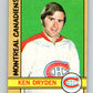 1972-73 O-Pee-Chee #145 Ken Dryden  Montreal Canadiens  V3901