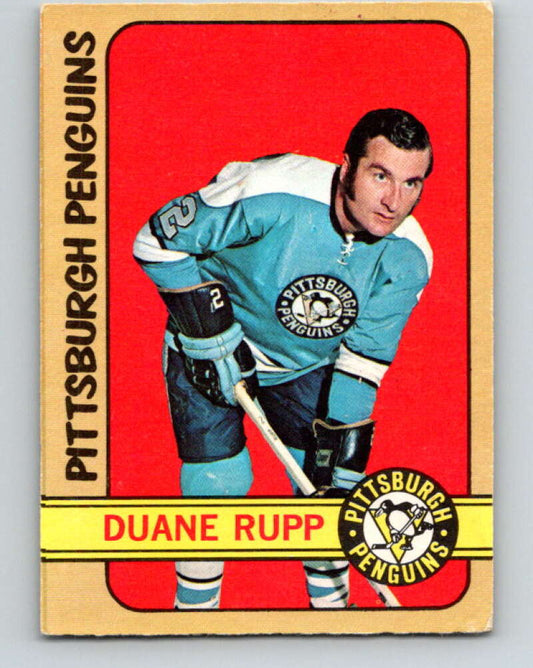 1972-73 O-Pee-Chee #154 Duane Rupp  Pittsburgh Penguins  V3932