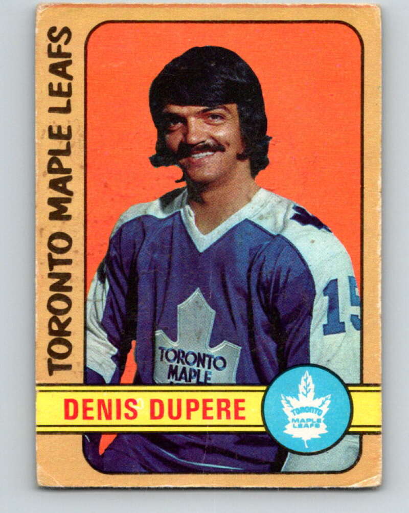 1972-73 O-Pee-Chee #167 Denis Dupere  Toronto Maple Leafs  V3984