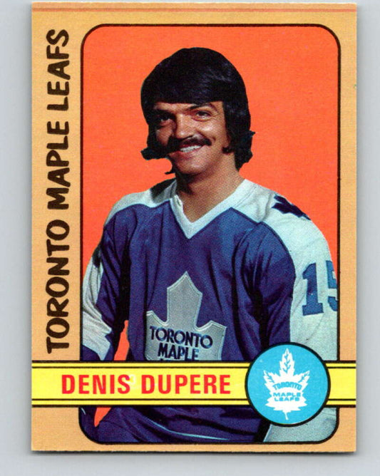 1972-73 O-Pee-Chee #167 Denis Dupere  Toronto Maple Leafs  V3987