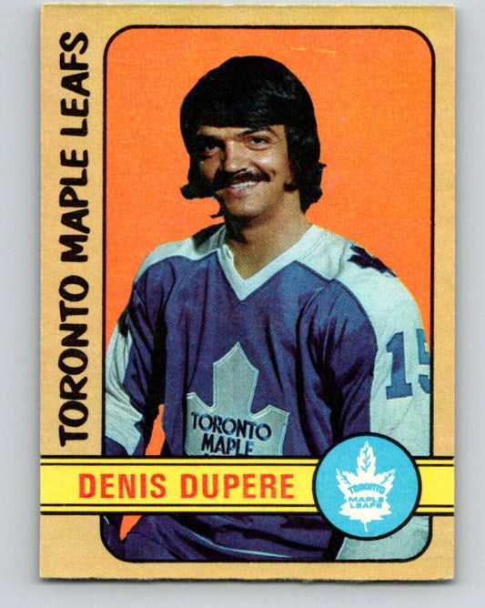 1972-73 O-Pee-Chee #167 Denis Dupere  Toronto Maple Leafs  V3988