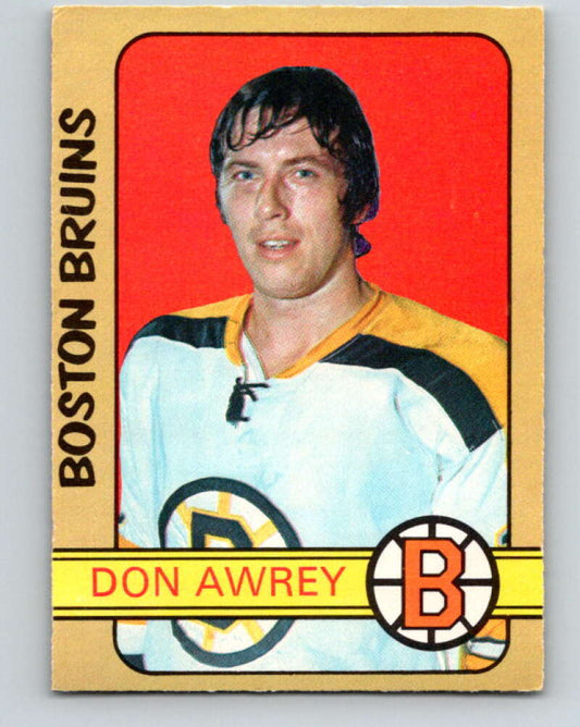 1972-73 O-Pee-Chee #170 Don Awrey  Boston Bruins  V3995