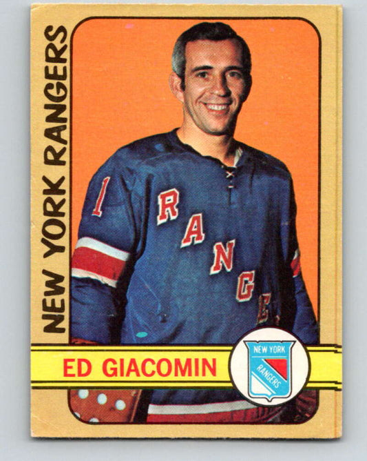 1972-73 O-Pee-Chee #173 Ed Giacomin  New York Rangers  V4009