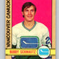 1972-73 O-Pee-Chee #181 Bobby Schmautz  RC Rookie Vancouver Canucks  V4036