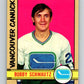 1972-73 O-Pee-Chee #181 Bobby Schmautz  RC Rookie Vancouver Canucks  V4038