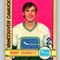 1972-73 O-Pee-Chee #181 Bobby Schmautz  RC Rookie Vancouver Canucks  V4041