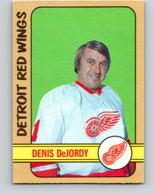 1972-73 O-Pee-Chee #184 Denis DeJordy UER  Detroit Red Wings  V4050