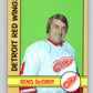 1972-73 O-Pee-Chee #184 Denis DeJordy UER  Detroit Red Wings  V4051