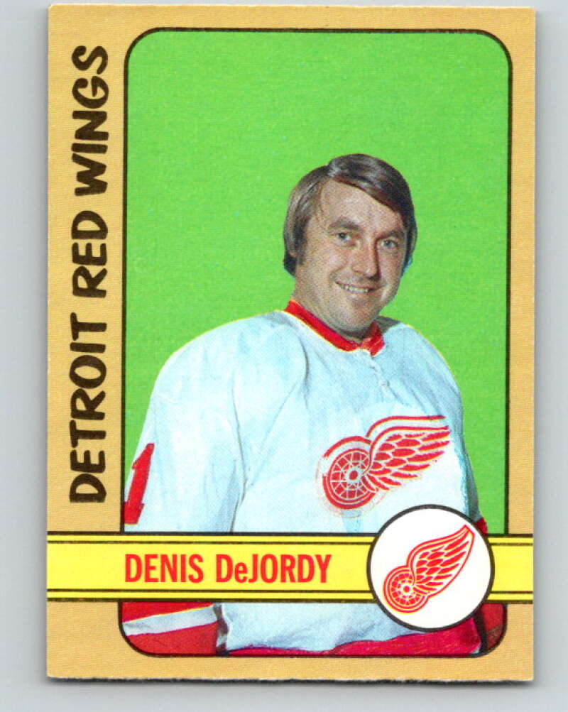 1972-73 O-Pee-Chee #184 Denis DeJordy UER  Detroit Red Wings  V4051