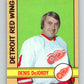 1972-73 O-Pee-Chee #184 Denis DeJordy UER  Detroit Red Wings  V4053
