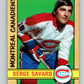 1972-73 O-Pee-Chee #185 Serge Savard  Montreal Canadiens  V4055