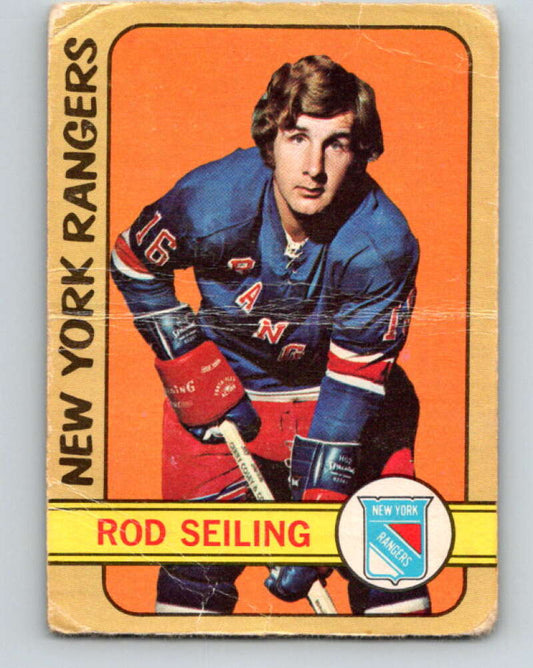 1972-73 O-Pee-Chee #194 Rod Seiling  New York Rangers  V4087