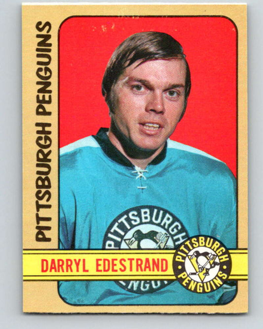 1972-73 O-Pee-Chee #195 Darryl Edestrand  Pittsburgh Penguins  V4094
