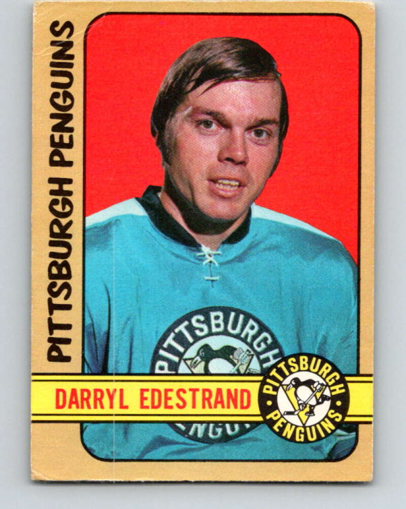 1972-73 O-Pee-Chee #195 Darryl Edestrand  Pittsburgh Penguins  V4096