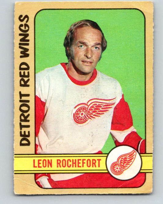 1972-73 O-Pee-Chee #204 Leon Rochefort  Detroit Red Wings  V4130