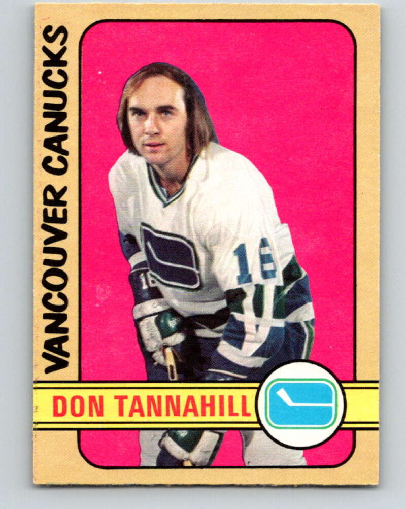 1972-73 O-Pee-Chee #238 Don Tannahill  RC Rookie Vancouver Canucks  V4166
