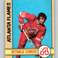 1972-73 O-Pee-Chee #239 Rey Comeau  RC Rookie Atlanta Flames  V4167