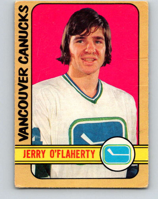 1972-73 O-Pee-Chee #278 Gerry O'Flaherty  RC Rookie Vancouver Canucks  V4189