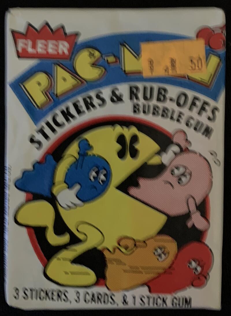 1980 Fleer Pac Man Sealed Wax Hobby Trading Pack PK-16