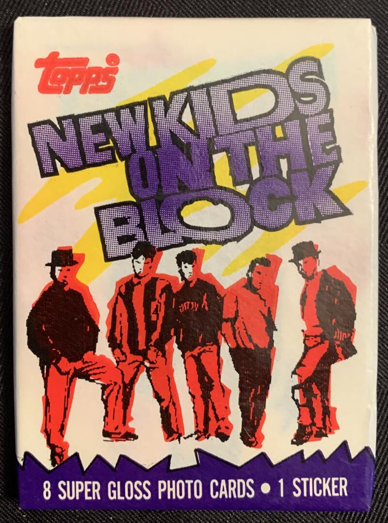 1989 Topps New Kids on Block Series 1 Sealed Wax Hobby Trading Pack PK-104