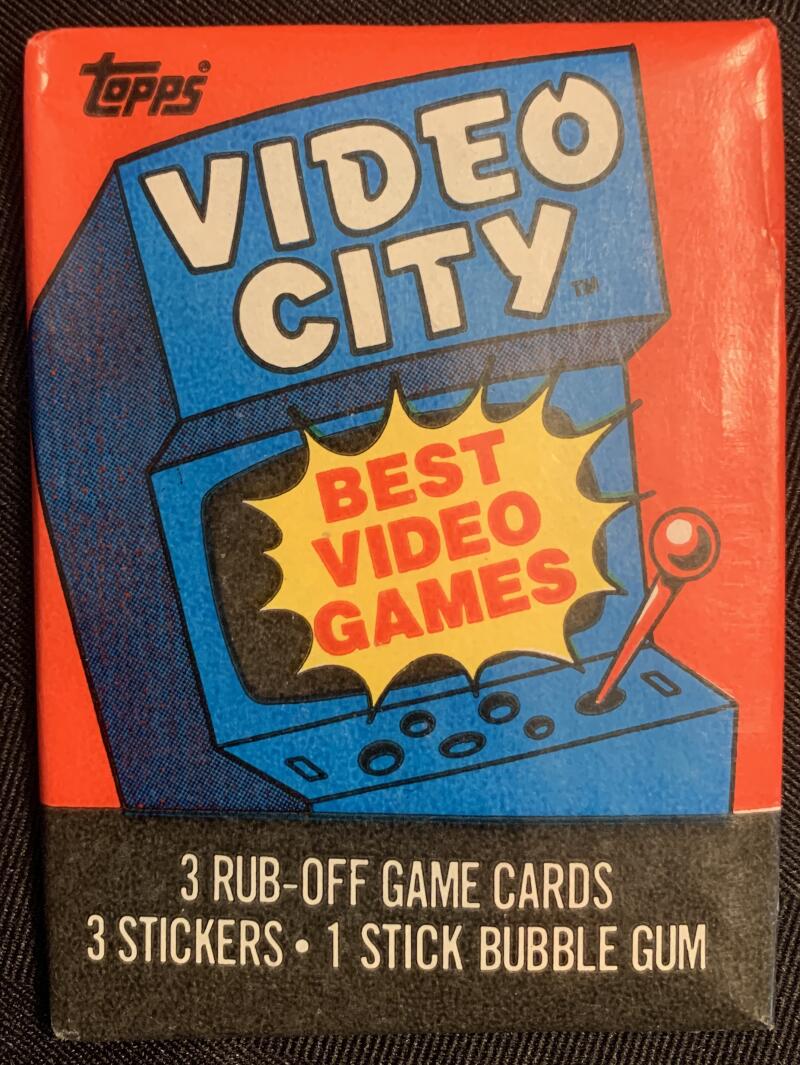 1983 Topps Video City Games Sealed Wax Hobby Trading Pack PK-118