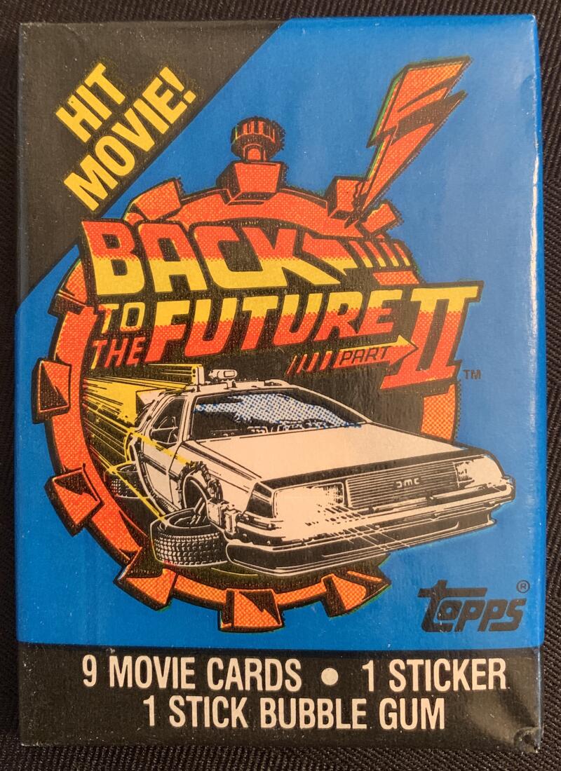 1989 Topps Back To The Future 2 Sealed Wax Hobby Trading Pack PK-162