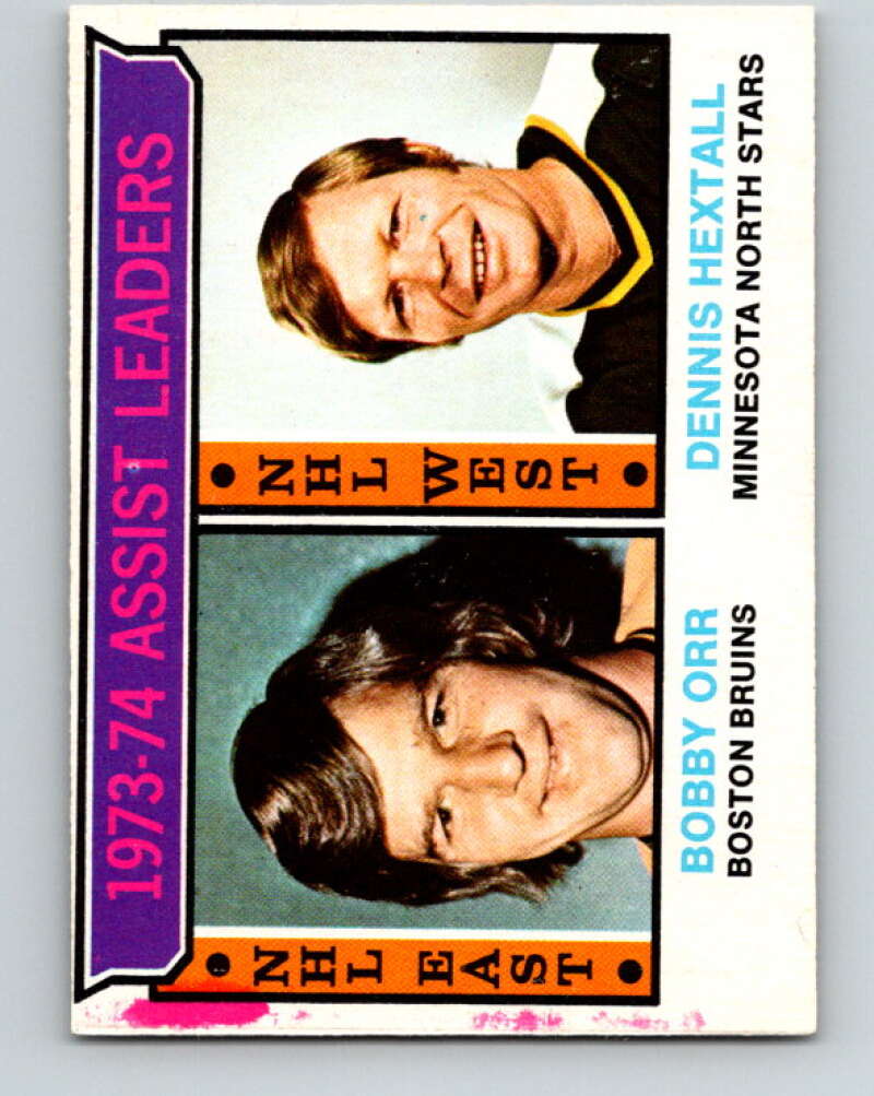 1974-75 O-Pee-Chee #2 Dennis Hextall LL  Minnesota North Stars  V4215