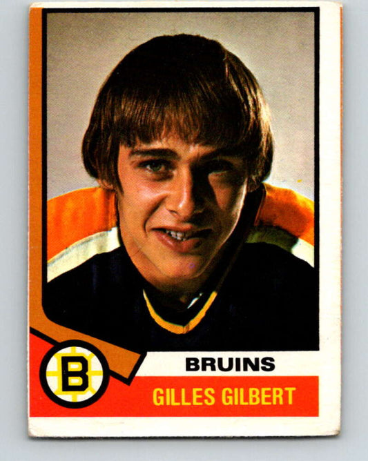 1974-75 O-Pee-Chee #10 Gilles Gilbert  Boston Bruins  V4237