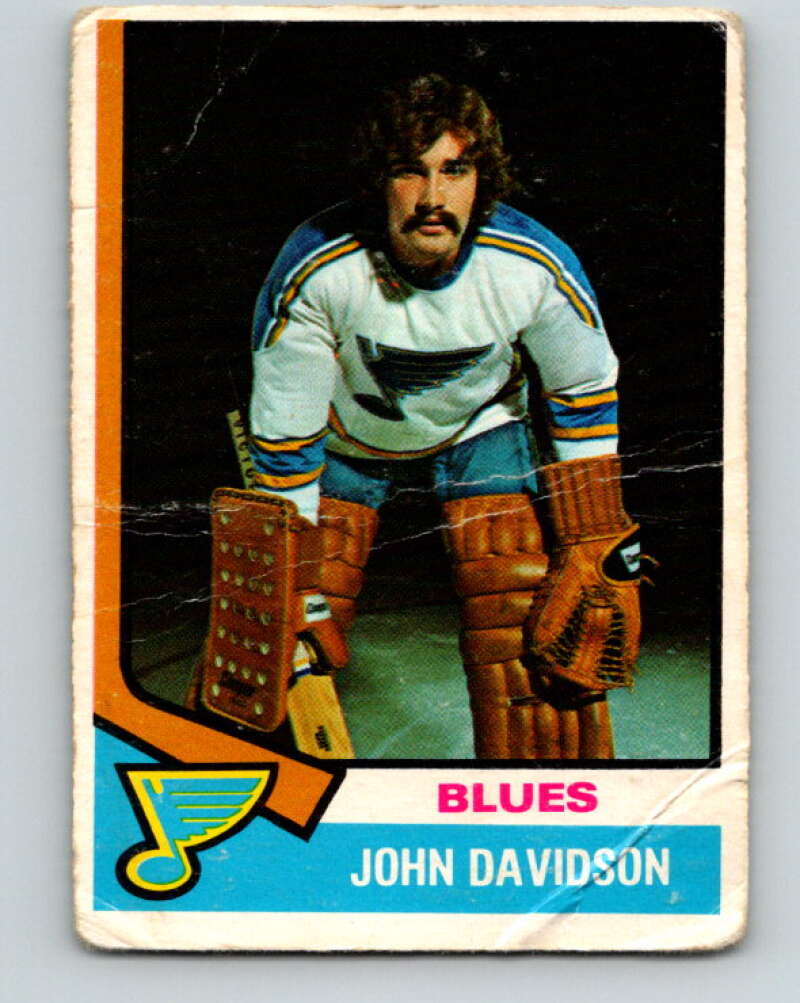 1974-75 O-Pee-Chee #11 John Davidson  RC Rookie St. Louis Blues  V4239