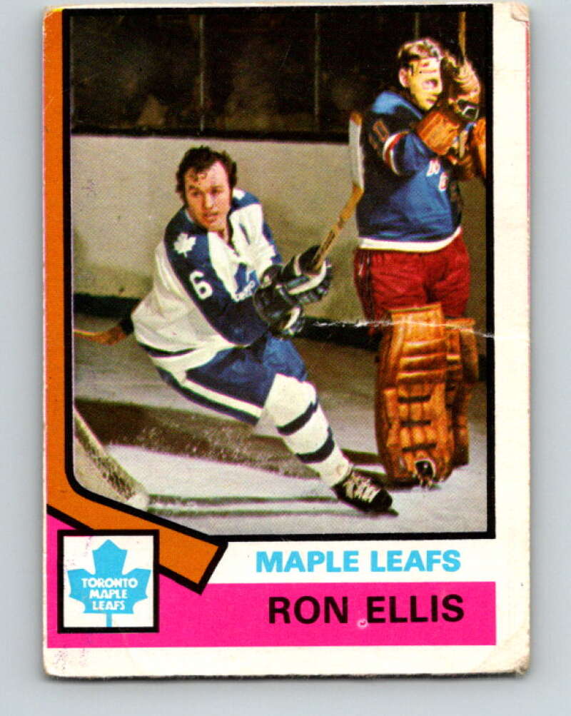 1974-75 O-Pee-Chee #12 Ron Ellis  Toronto Maple Leafs  V4242