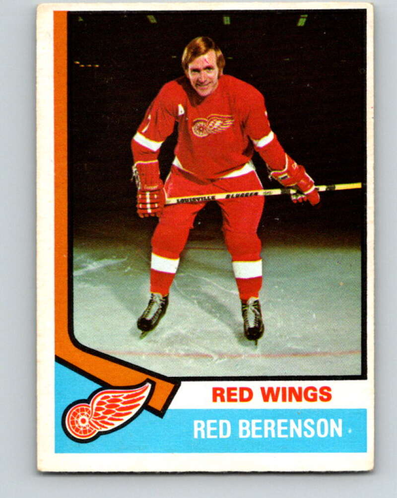 1974-75 O-Pee-Chee #19 Red Berenson  Detroit Red Wings  V4257